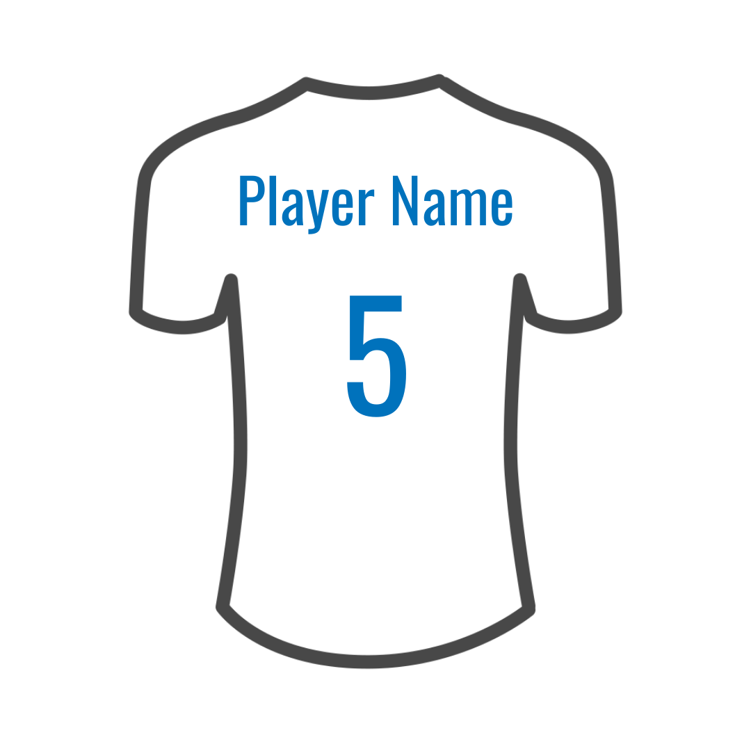 Player Name & Number Printing